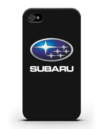 Чехол с логотипом Subaru силиконовый для iPhone 4/4s