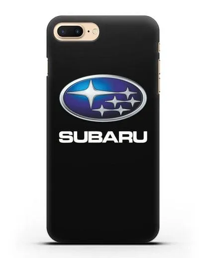 Чехол с логотипом Subaru силиконовый для iPhone 7 Plus