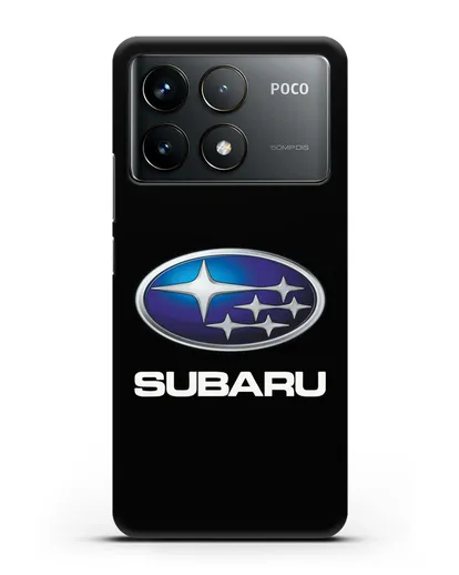 Чехол с логотипом Subaru силиконовый для Xiaomi Poco F6 Pro