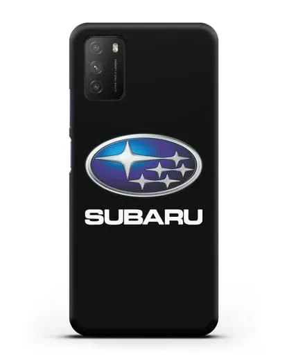 Чехол с логотипом Subaru силиконовый для Xiaomi Poco M3