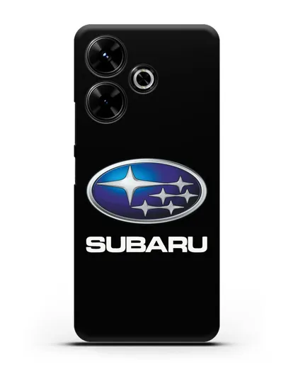 Чехол с логотипом Subaru силиконовый для Xiaomi Poco M6