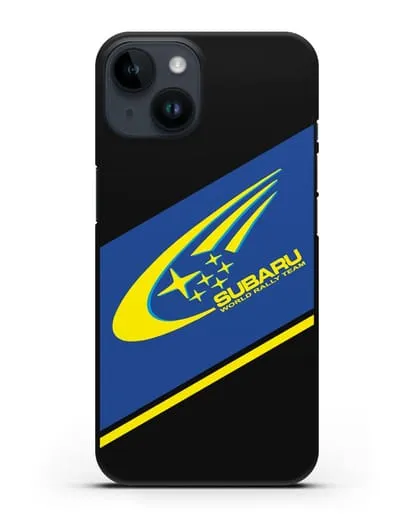 Чехол с логотипом Subaru World Rally Team силиконовый для iPhone 14