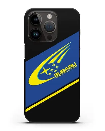 Чехол с логотипом Subaru World Rally Team силиконовый для iPhone 14 Pro