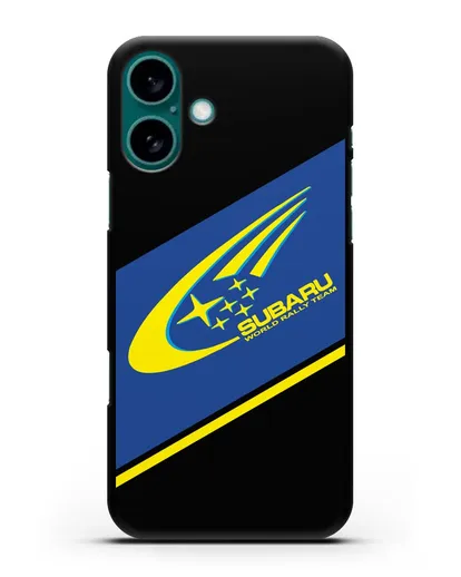 Чехол с логотипом Subaru World Rally Team силиконовый для iPhone 16 Plus