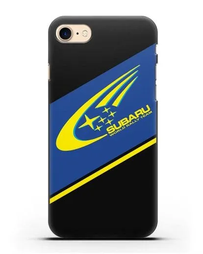 Чехол с логотипом Subaru World Rally Team силиконовый для iPhone 7