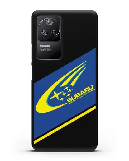 Чехол с логотипом Subaru World Rally Team силиконовый для Xiaomi Poco F4