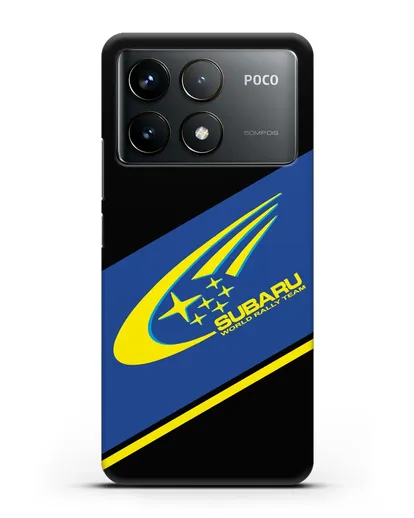 Чехол с логотипом Subaru World Rally Team силиконовый для Xiaomi Poco F6 Pro