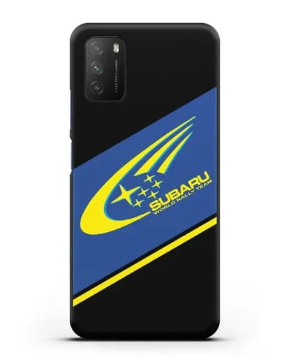 Чехол с логотипом Subaru World Rally Team силиконовый для Xiaomi Poco M3