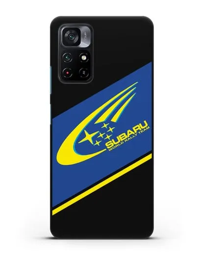 Чехол с логотипом Subaru World Rally Team силиконовый для Xiaomi Poco M4 Pro 5G