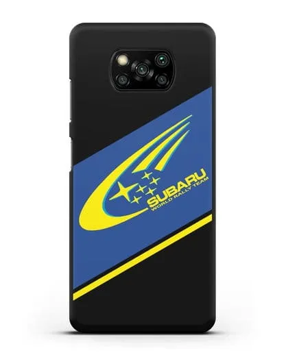Чехол с логотипом Subaru World Rally Team силиконовый для Xiaomi Poco X3