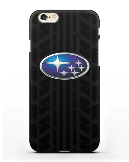 Чехол с эмблемой Subaru с протектором шин силиконовый для iPhone 6s