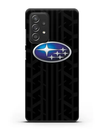Чехол с эмблемой Subaru с протектором шин силиконовый для Samsung Galaxy A53