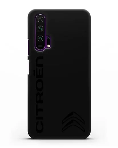 Чехол с надписью Citroen и логотипом силиконовый для Honor 20 Pro