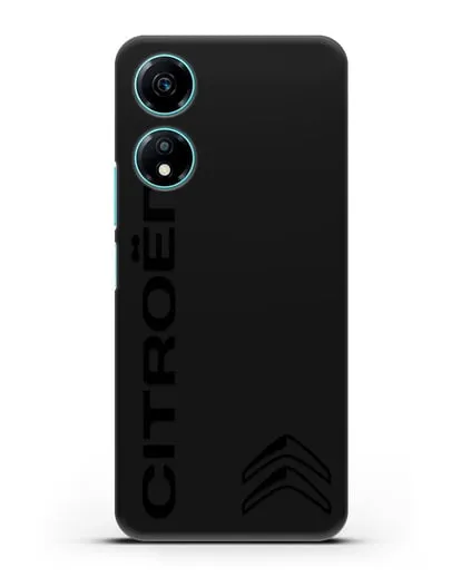 Чехол с надписью Citroen и логотипом силиконовый для Honor X5 Plus