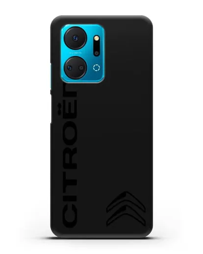 Чехол с надписью Citroen и логотипом силиконовый для Honor X7a Plus
