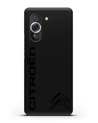 Чехол с надписью Citroen и логотипом силиконовый для Huawei Nova 10