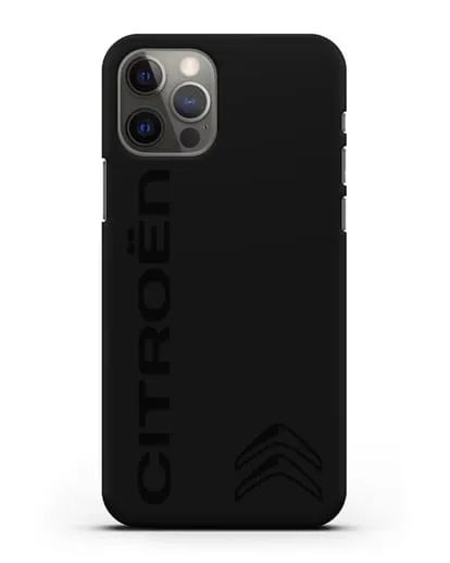 Чехол с надписью Citroen и логотипом силиконовый для iPhone 12 Pro