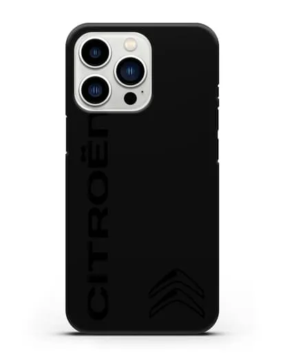 Чехол с надписью Citroen и логотипом силиконовый для iPhone 13 Pro