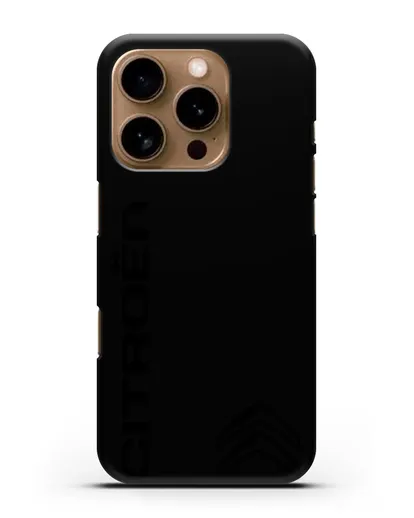Чехол с надписью Citroen и логотипом силиконовый для iPhone 16 Pro