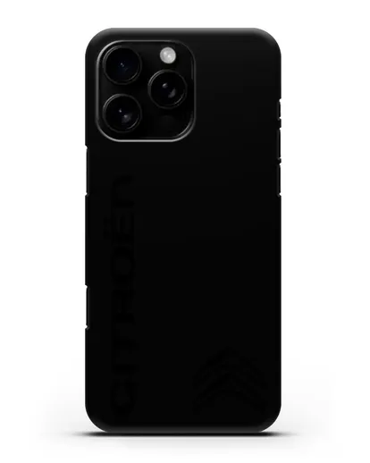 Чехол с надписью Citroen и логотипом силиконовый для iPhone 16 Pro Max