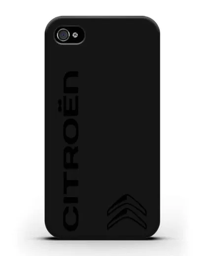 Чехол с надписью Citroen и логотипом силиконовый для iPhone 4/4s