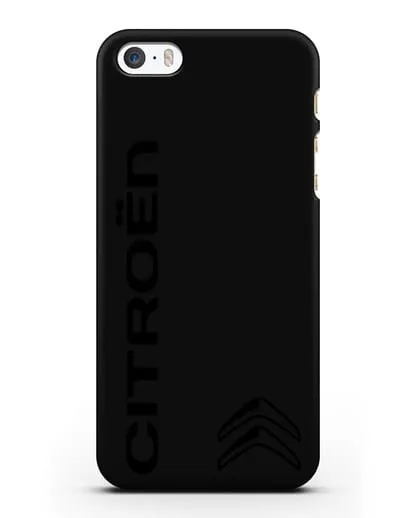 Чехол с надписью Citroen и логотипом силиконовый для iPhone 5/5s/SE