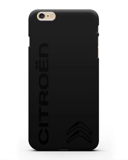 Чехол с надписью Citroen и логотипом силиконовый для iPhone 6 Plus