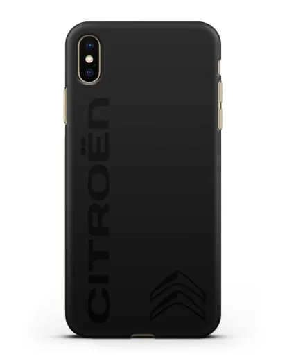 Чехол с надписью Citroen и логотипом силиконовый для iPhone XS Max