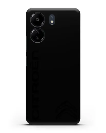 Чехол с надписью Citroen и логотипом силиконовый для Xiaomi Poco C65