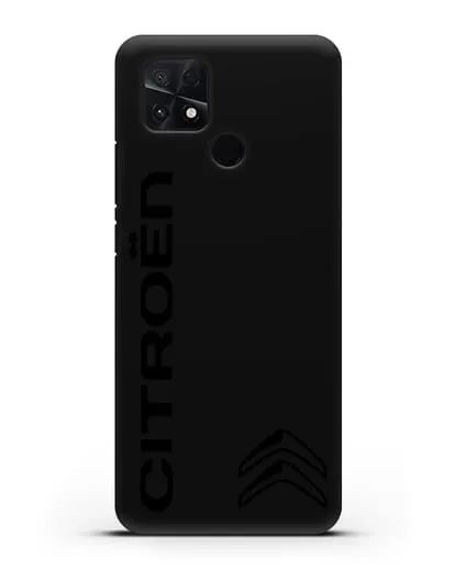 Чехол с надписью Citroen и логотипом силиконовый для Xiaomi Poco C40