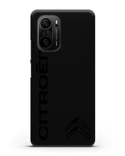 Чехол с надписью Citroen и логотипом силиконовый для Xiaomi Poco F3