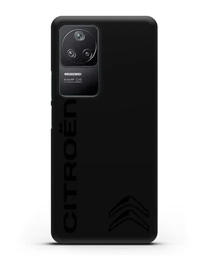 Чехол с надписью Citroen и логотипом силиконовый для Xiaomi Poco F4