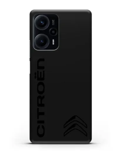 Чехол с надписью Citroen и логотипом силиконовый для Xiaomi Poco F5
