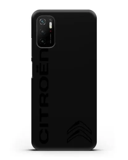 Чехол с надписью Citroen и логотипом силиконовый для Xiaomi Poco M3 Pro
