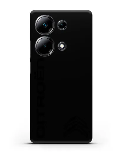Чехол с надписью Citroen и логотипом силиконовый для Xiaomi Poco M6 Pro