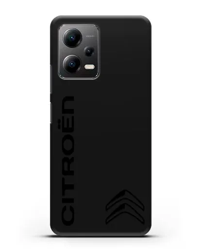 Чехол с надписью Citroen и логотипом силиконовый для Xiaomi Poco X5