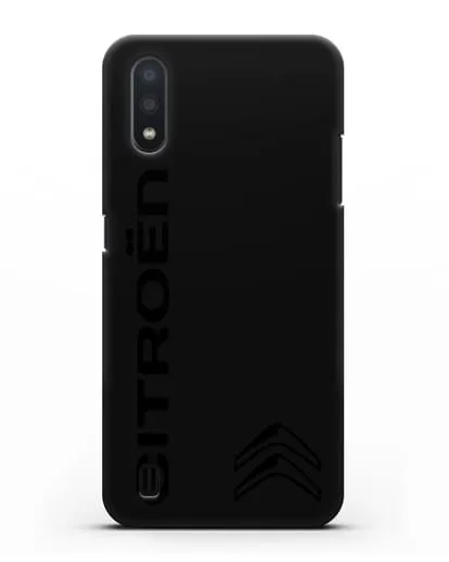 Чехол с надписью Citroen и логотипом силиконовый для Samsung Galaxy A01 [SM-A015F]