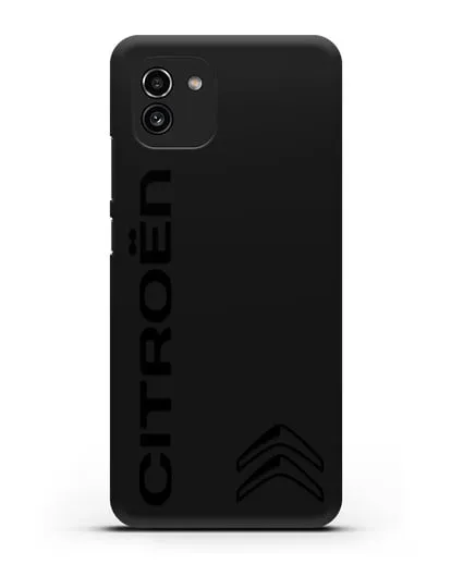 Чехол с надписью Citroen и логотипом силиконовый для Samsung Galaxy A03 [SM-A035]