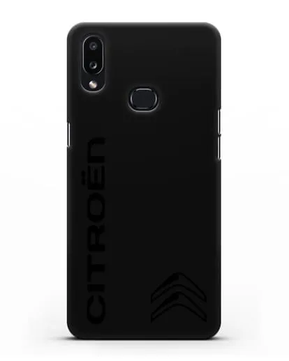 Чехол с надписью Citroen и логотипом силиконовый для Samsung Galaxy A10s [SM-F107F]