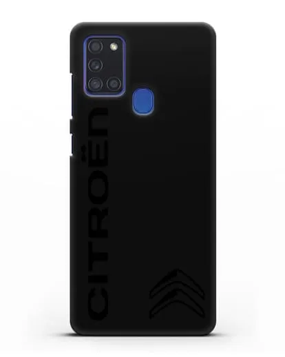 Чехол с надписью Citroen и логотипом силиконовый для Samsung Galaxy A21s [SM-A217F]