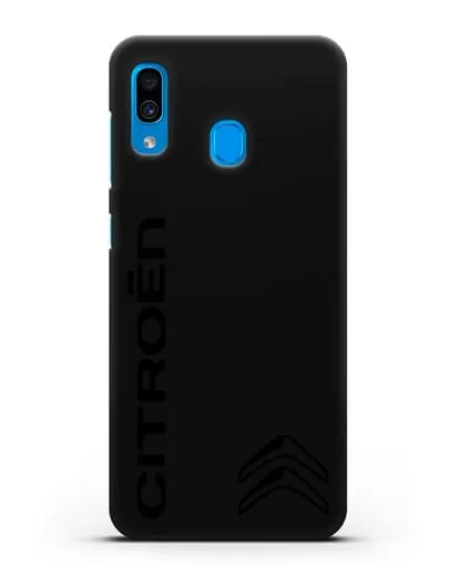 Чехол с надписью Citroen и логотипом силиконовый для Samsung Galaxy A30 [SM-A305FN]