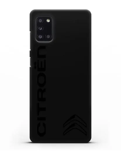 Чехол с надписью Citroen и логотипом силиконовый для Samsung Galaxy A31 [SM-A315F]