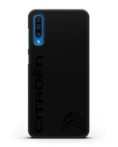 Чехол с надписью Citroen и логотипом силиконовый для Samsung Galaxy A50