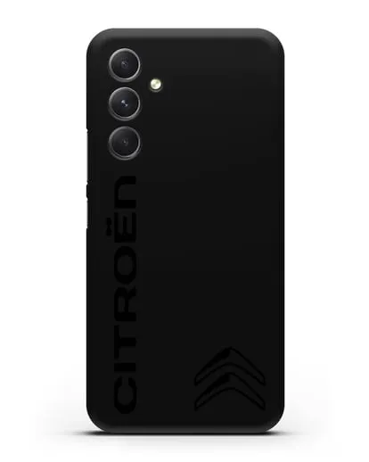 Чехол с надписью Citroen и логотипом силиконовый для Samsung Galaxy A54 [SM-A536]