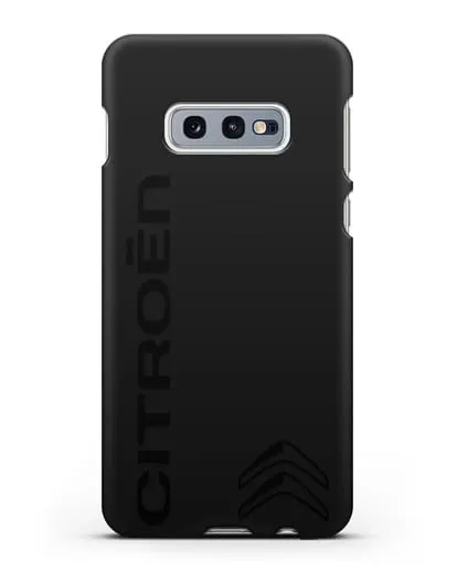 Чехол с надписью Citroen и логотипом силиконовый для Samsung Galaxy S10e [SM-G970F]