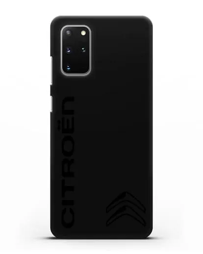 Чехол с надписью Citroen и логотипом силиконовый для Samsung Galaxy S20 Plus [SM-G985F]