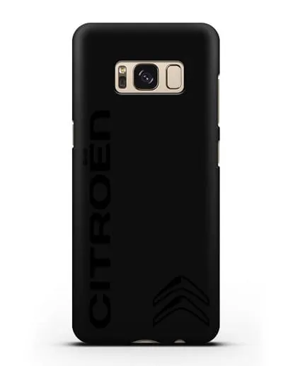 Чехол с надписью Citroen и логотипом силиконовый для Samsung Galaxy S8 Plus [SM-G955F]