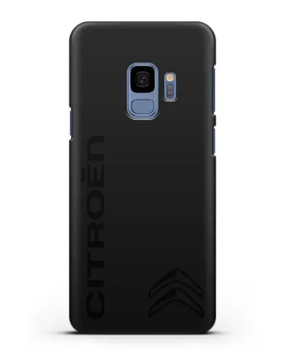 Чехол с надписью Citroen и логотипом силиконовый для Samsung Galaxy S9 [SM-G960F]