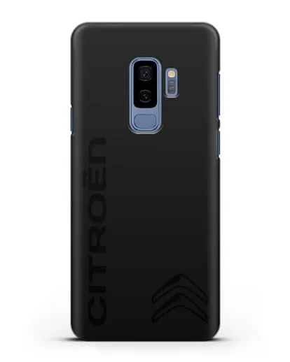 Чехол с надписью Citroen и логотипом силиконовый для Samsung Galaxy S9 Plus [SM-G965F]