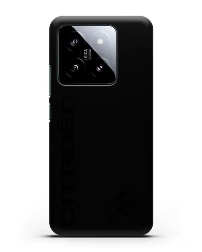 Чехол с надписью Citroen и логотипом силиконовый для Xiaomi 14